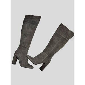 Gianni Bini Boots Women’s Size 9.5 Light Gray Over-the-Knee Block Heel Bohemian